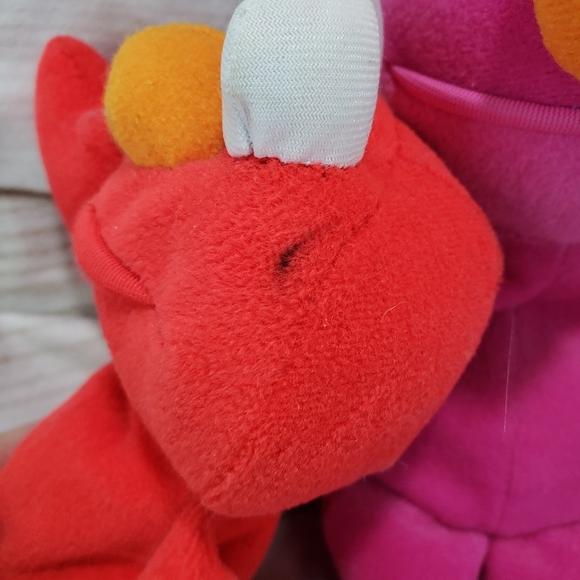 🌞SOLD🌞 Sesame Street Elmo & Telly Monster Plush Stuffed Toys Tyco 8 Inch 1997 - Picture 3 of 12